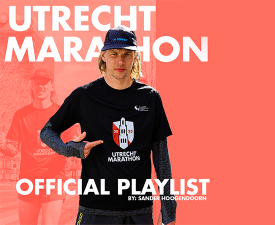 Geniet van de officiële playlist van de Utrecht Marathon 2023 samengesteld door Sander Hoogendoorn